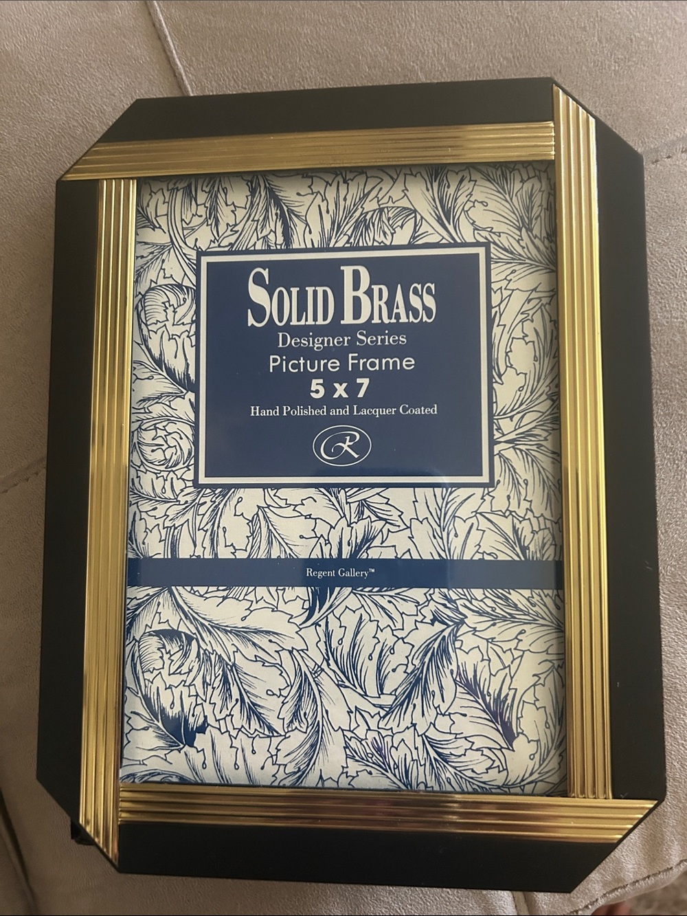5x7 Picture Frame - Black and Gold